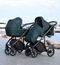 NordBaby Active Plus Emerald Green Art.263488  Комплект люлька+прогулочный блок+сумка