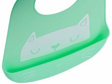 Ikonka Art.KX6308_4 Zīdaiņu krūšturis silikona pārtikas krūšturis zaļš.
