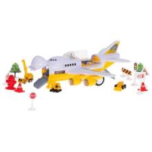 Ikonka Art.KX5987 Transporter aircraft + 6 cars construction vehicles side/front