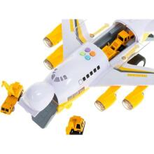 Ikonka Art.KX5987 Transporter aircraft + 6 cars construction vehicles side/front