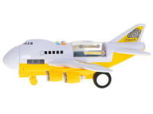 Ikonka Art.KX5987 Transporter aircraft + 6 cars construction vehicles side/front
