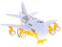 Ikonka Art.KX5987 Transporter aircraft + 6 cars construction vehicles side/front