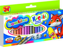 Ikonka Art.KX5488_1 BAMBINO Graphion krītiņi 24 krāsas