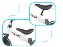 Ikonka Art.KX5377 Trike Fix Mini cross-country tricycle 3in1 with pedals white