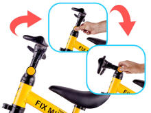 Ikonka Art.KX5377_1 Trike Fix Mini cross-country tricycle 3in1 with pedals yellow