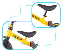Ikonka Art.KX5377_1 Trike Fix Mini cross-country tricycle 3in1 with pedals yellow