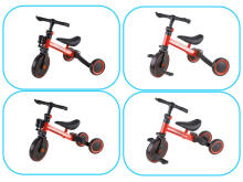 Ikonka Art.KX5377_2 Trike Fix Mini cross-country tricycle 3in1 with pedals red