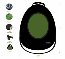 La bebe™ Car Seat Back Protector Avocado Art.148757 Black Cover me with Love and Avocuddle
