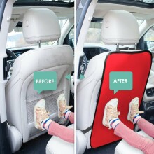 La bebe™ Car Seat Back Protector Avocado Art.148757 Black Aizsargpārvalks autosēdeklim (Autokrēsla atzveltnes aizsārgs, sēdekļa muguras pārsegs )