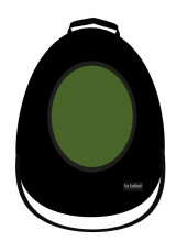 La bebe™ Car Seat Back Protector Avocado Art.148757 Black Cover me with Love and Avocuddle