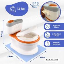 Mobiclinic® Potty Art.148764 bērnu podiņš ar izlādes skaņu, mazulim