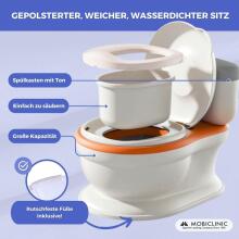 Mobiclinic® Potty Art.148764 bērnu podiņš ar izlādes skaņu, mazulim