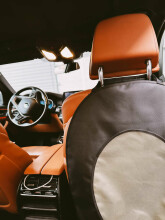 La bebe™ Car Seat Protector Avocado Art.148789 Green Aizsargpārvalks autosēdeklim (Autokrēsla atzveltnes aizsārgs, sēdekļa muguras pārsegs )