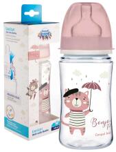 Canpol babies Art.35/232_pin Easy Start BONJOUR PARIS Бутылочка для кормления с широким горлышком Anti-colic 120мл