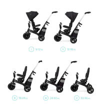 KinderKraft EasyTwist Art.KREASY00BLK0000 Black  Детский трехколесный велосипед