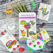 EcoToys City Radošais komplekts Modelēšanas masas  Play Dough Edu kids - Pirkstu spēle 