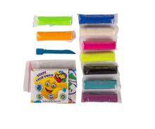 EcoToys City Radošais komplekts Modelēšanas mīkla Play Dough - Asorti 9 krāsas ar spīdumiem 