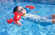 Ikonka Art.KX6785_3 Butterfly crab inflatable swimming sleeves