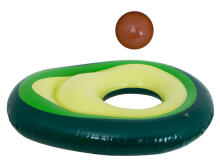 Ikonka Art.KX6158 Inflatable swimming mattress with avocado ball with seed 150cm XL