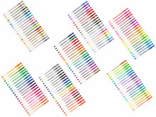 Ikonka Art.KX5554 Värvilised glitter-geelipliiatsid 140 tk komplektis.
