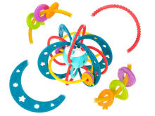 Ikonka Art.KX5356 Sensory rattle for toddlers turquoise