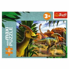 TREFL Мини-макси пазл Динозавры, 20 шт.