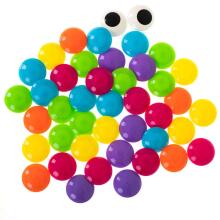 Ikonka Art.KX6612 Educational button mosaic puzzle 57el.