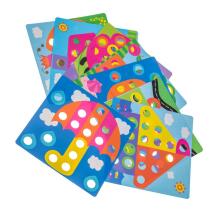 Ikonka Art.KX6612 Educational button mosaic puzzle 57el.