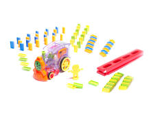 Ikonka Art.KX6680_1 Lokomotīve Vilciens domino puzzle caurspīdīgs