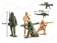 Ikonka Art.KX6187 Karavīru militāro pamatņu figūru komplekts 114el.