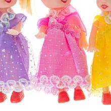 Ikonka Art.KX5122 Dolls dolls for dolls' house set of 3pcs 10cm