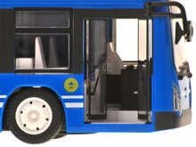 Ikonka Art.KX9563_2 Tālvadības RC autobuss ar durvīm zils
