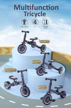 Little Dutch 4 in 1 tricycle ´KAYA´  Art.T6079.ANTHTRA06 4 in 1 Folding Tricycle / Runner