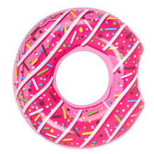 Ikonka Art.KX5003 BESTWAY 36118 Donut 107cm pink swimming wheel