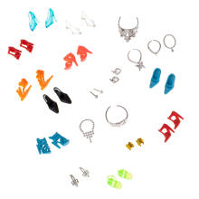Ikonka Art.KX6998 Doll clothes + accessories set 43 el.