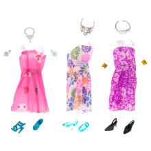 Ikonka Art.KX6998 Doll clothes + accessories set 43 el.