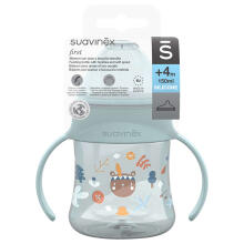 Suavinex Spout Forest  Art.253533 Green Mācību krūze ar silikona uzgali,150ml