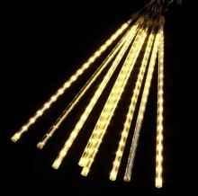 LED vītnes meteoru lietus (50 cm), garums 5 m., Silta gaisma, 2022G