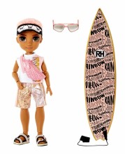 581888EUC Rainbow High Pacific Coast Fashion Doll- Boy Finn Rosado