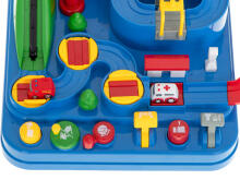 Ikonka Art.KX6011 Obstacle course interactive car park racing ambulance police car XL