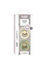 Bibs Liberty Colour Round – Eloise Sage Mix Art.150196 Apaļš māneklītis (knupītis) no 100% naturāla kaučuka no 0-6 mēn. (2 gb.)