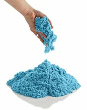 Ikonka Art.KX9568_2 Kinētiskās smiltis 1kg maisiņā zilā krāsā