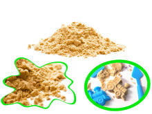 Ikonka Art.KX9568_5 Kinētiskās smiltis 1kg maisā, dabiski bēšs