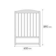 La bebe™ EcoBed Art.363619 Baby ECO Bed 120x60cm + Gift! Danpol Art.4208 Mattress for baby bed made of foam rubber 120x60 cm