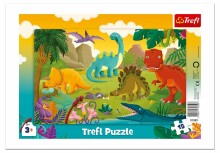 TREFL Frame puzzle Dinosaurs, 15 pcs