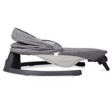 Momi Bouncer LAMI Art.BULE00022 Dark Grey Stilīgs mazuļu šūpuļkrēsls ar mūziku