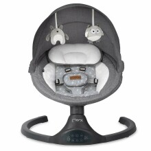 Momi Bouncer LAMI Art.BULE00022 Dark Grey Stylish baby rocking chair with music