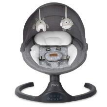 Momi Bouncer LAMI Art.BULE00022 Dark Grey Stilīgs mazuļu šūpuļkrēsls ar mūziku