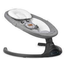 Momi Bouncer LAMI Art.BULE00022 Dark Grey Stilīgs mazuļu šūpuļkrēsls ar mūziku