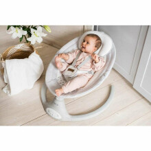 Momi Bouncer LAMI Art.BULE00023 Light Grey Stylish baby rocking chair with music